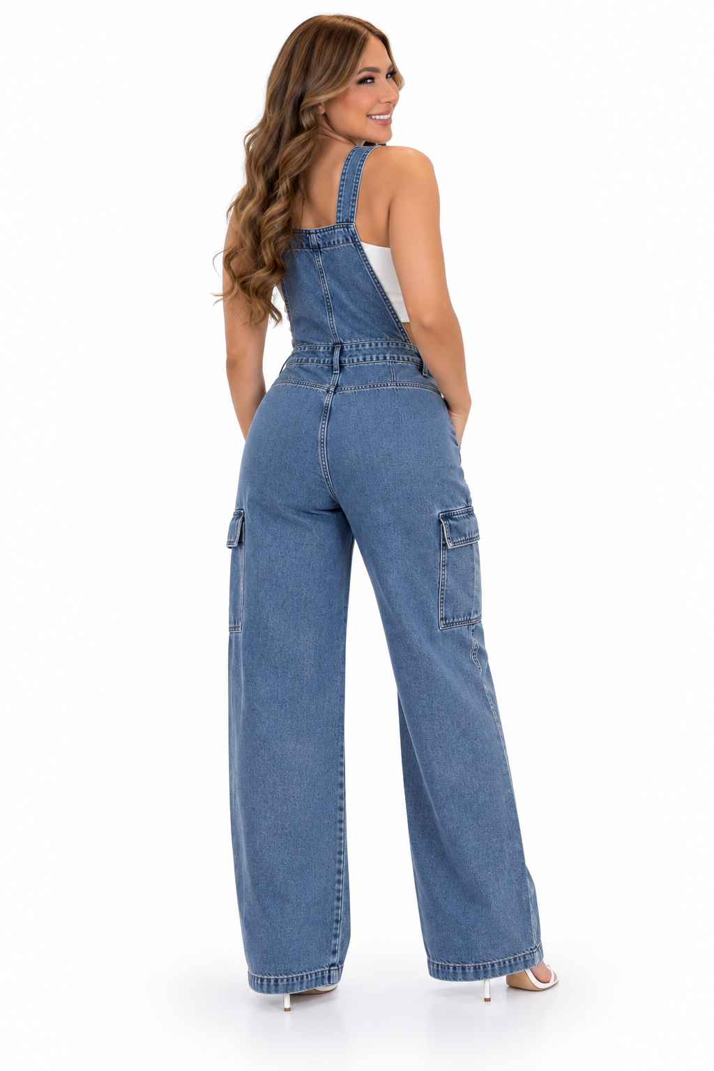 Denim Avenue Cargo Jumpsuit