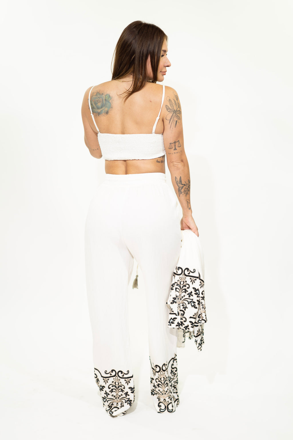 Beige Long Sleeve Two-Piece Set