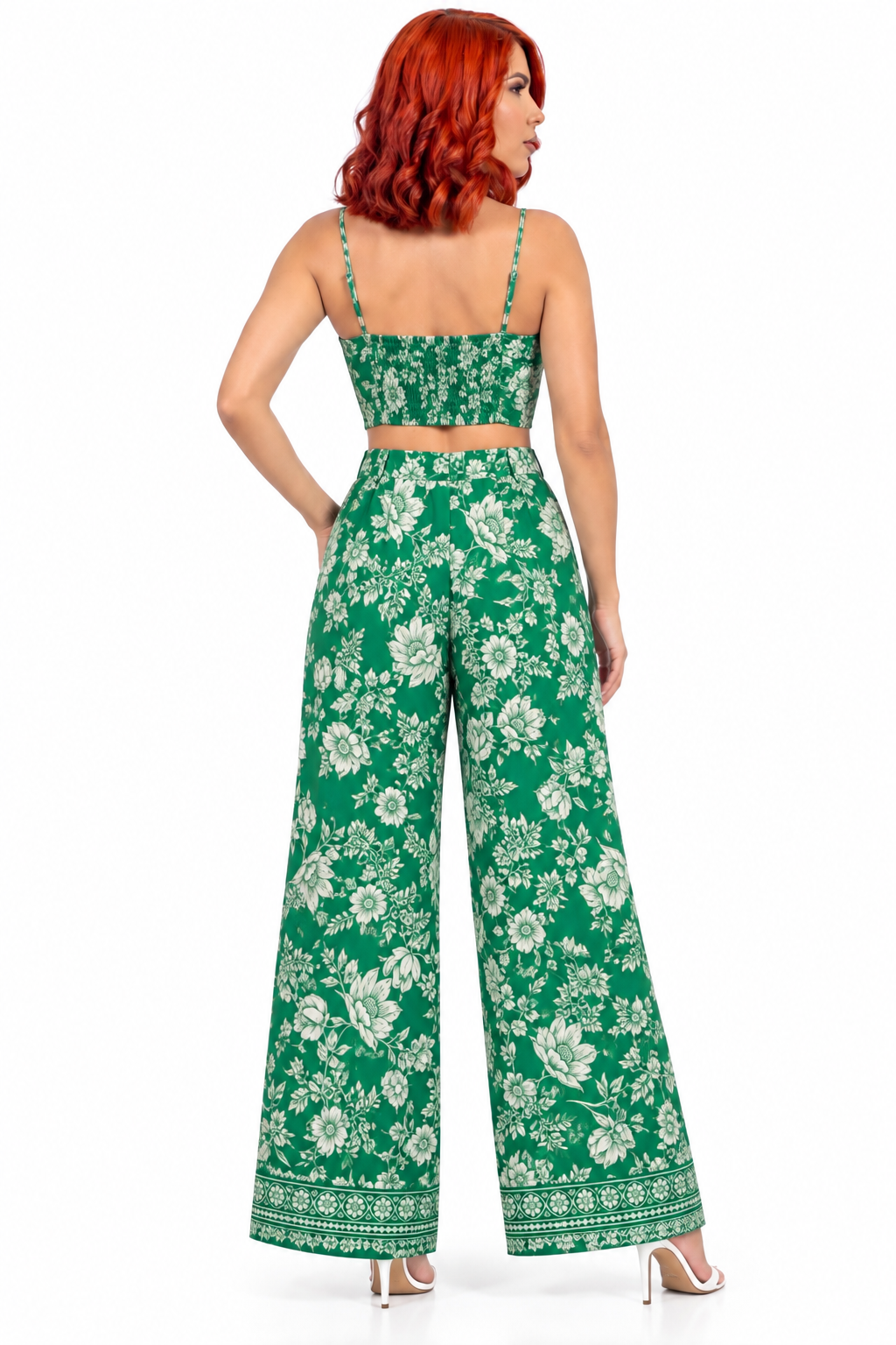 Emerald Garden Palazzo Pants.