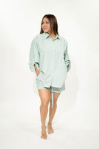 Green Elastic Waisted Short