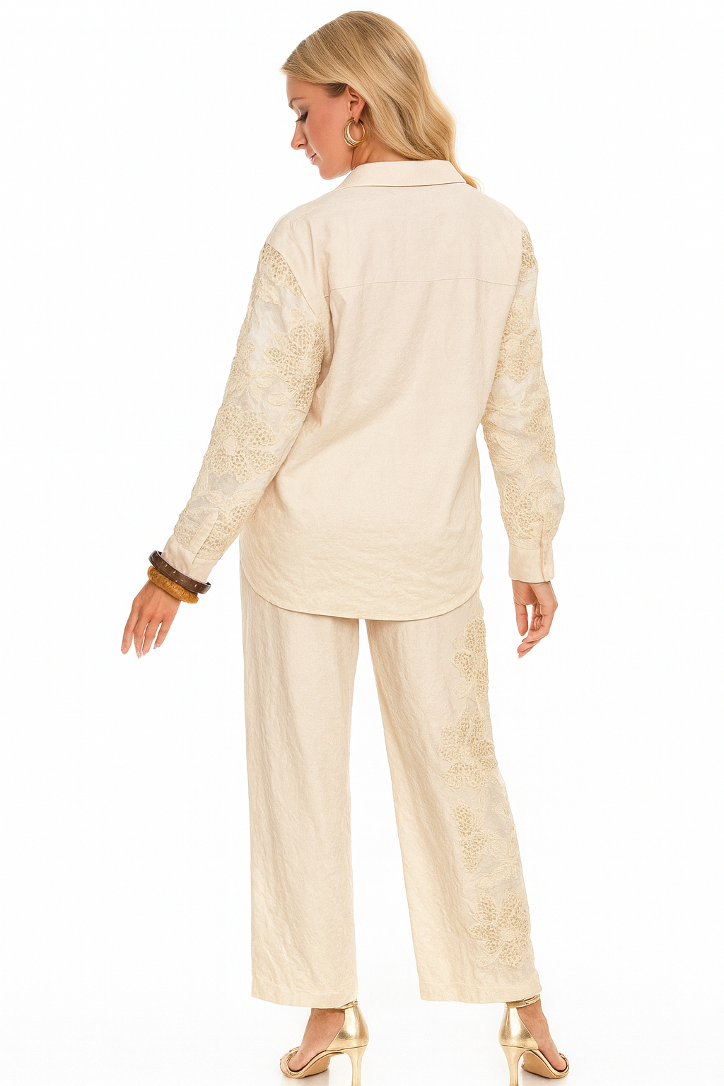 Beige Top and pants set