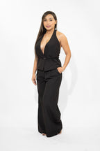 Black High Waisted Long Pants
