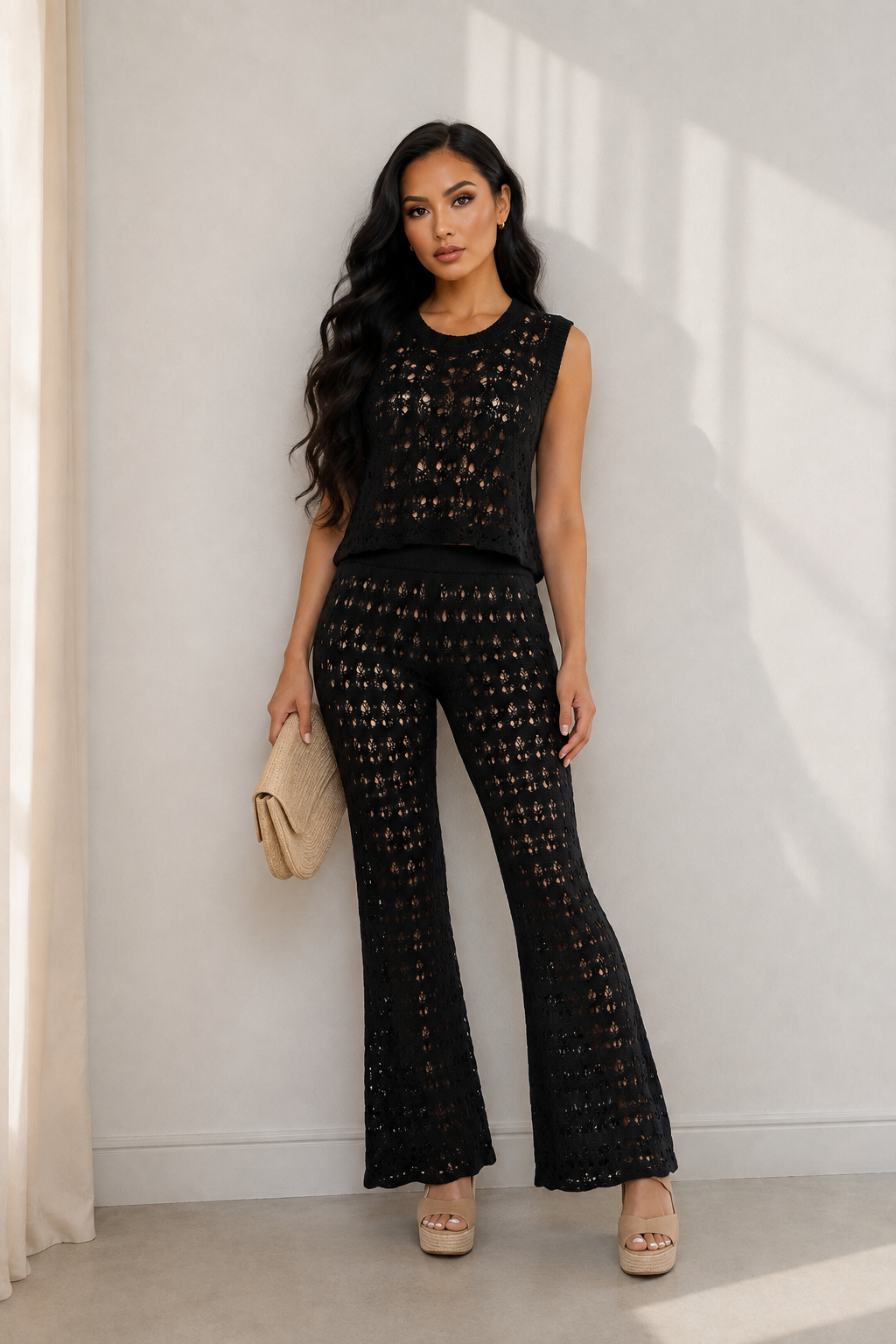 Crochet Pants Set