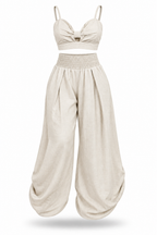 Dylan Waisted Band Long Pants