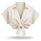 Lore Tie-Front Top