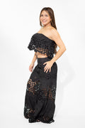 Black Crochet Pants