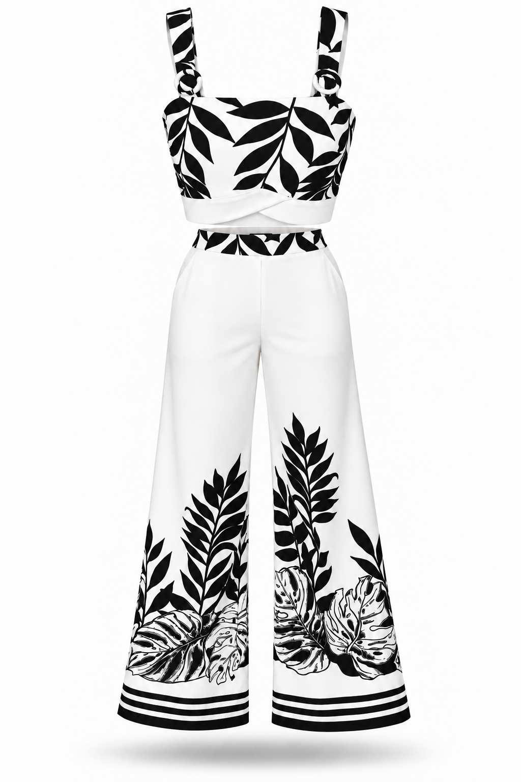O-Ring Strap Detail Crop Top