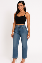 Medium Stone Wash Denim Jeans