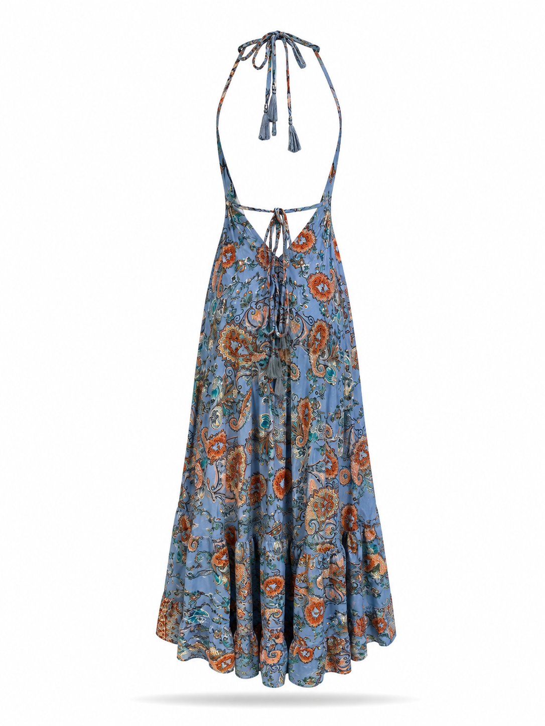 Low-Cut Dress W/Straps