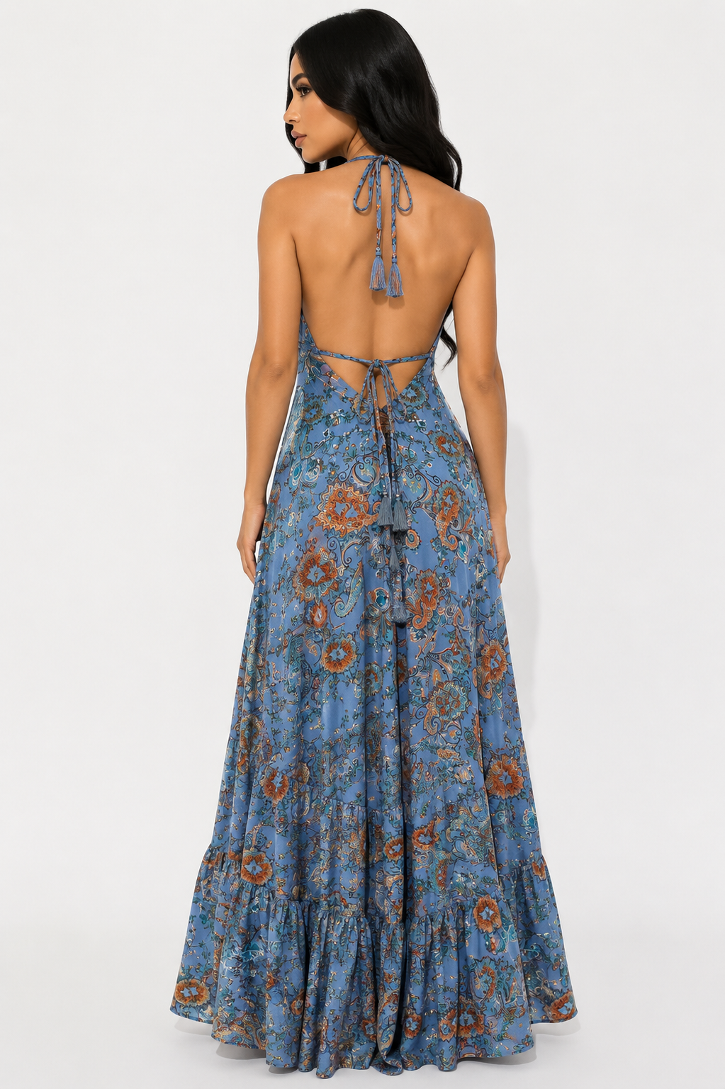 Low-Cut Dress W/Straps