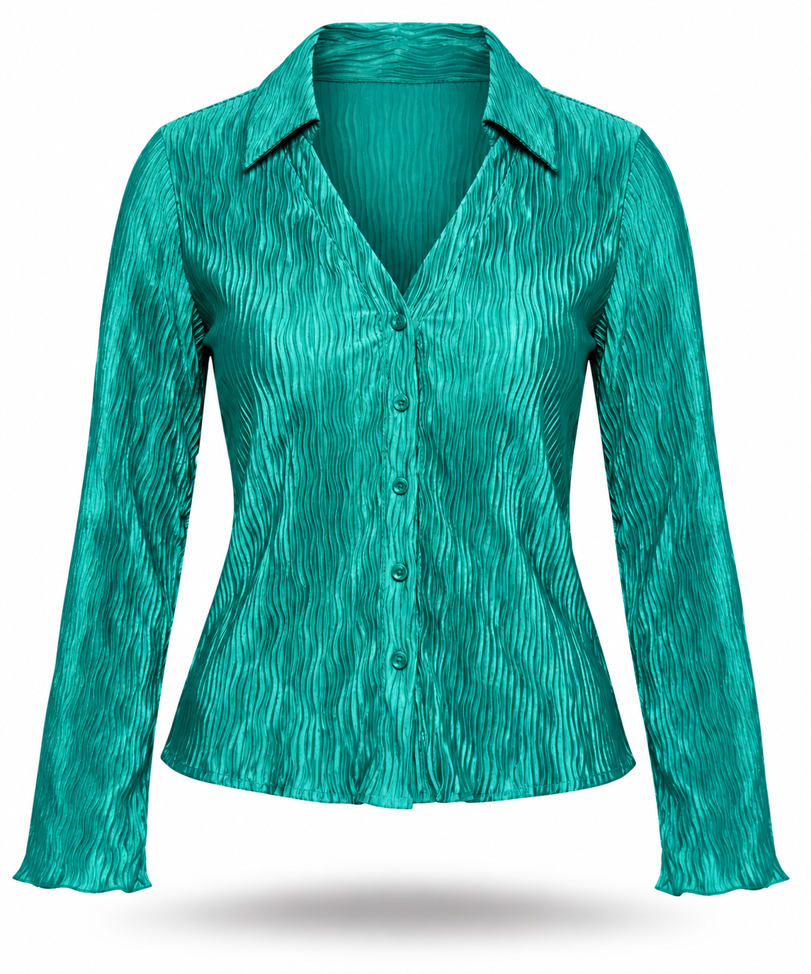 Long-Sleeved Shirt W/V-Neck