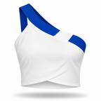 Blue One-Shoulder Top