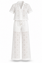 Eyelet Pants