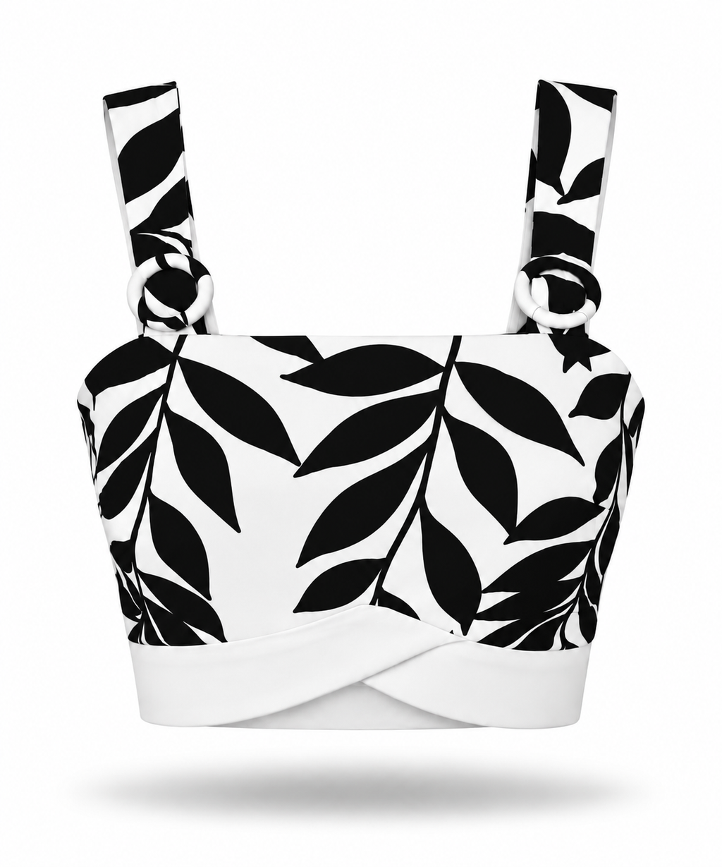 O-Ring Strap Detail Crop Top