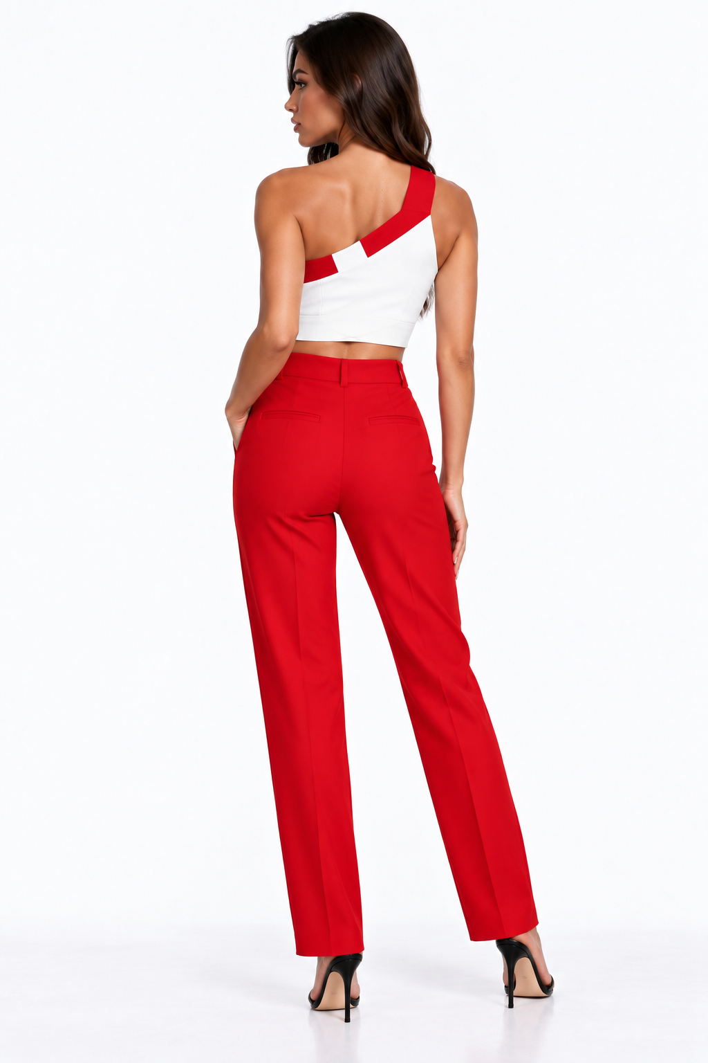 Red One-Shoulder Top