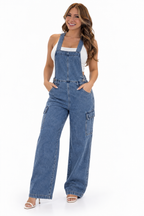 Denim Avenue Cargo Jumpsuit