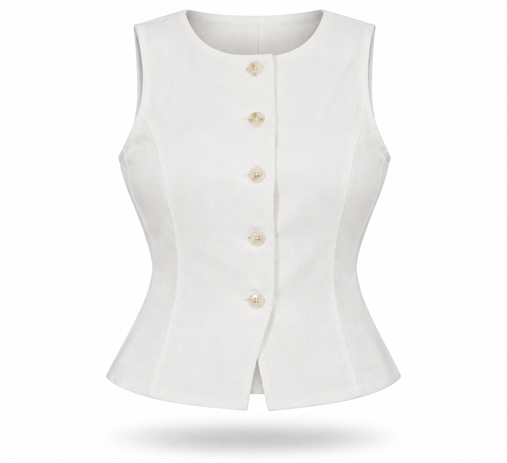 Solid Woven Vest
