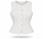 Solid Woven Vest