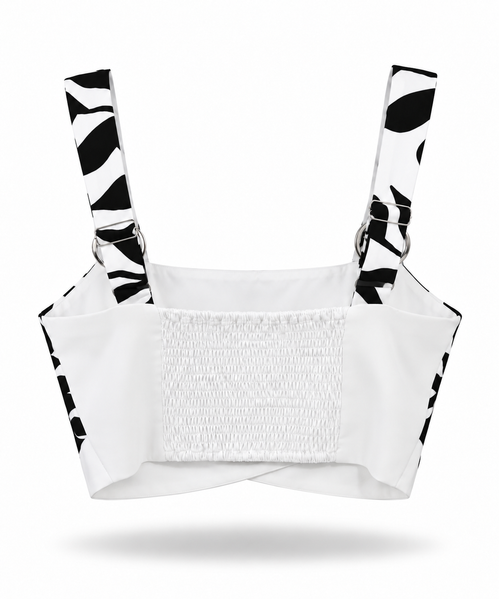 O-Ring Strap Detail Crop Top