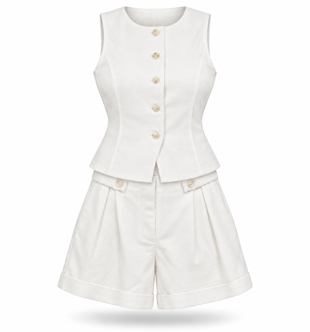 Solid Woven Vest