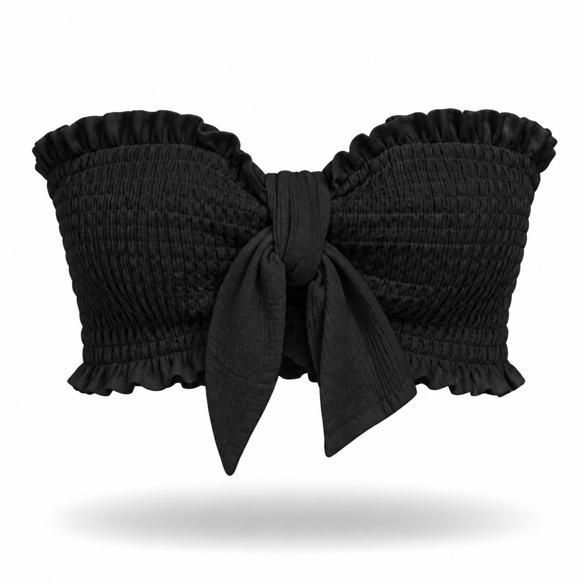 Taty Smocked Tube Crop Top