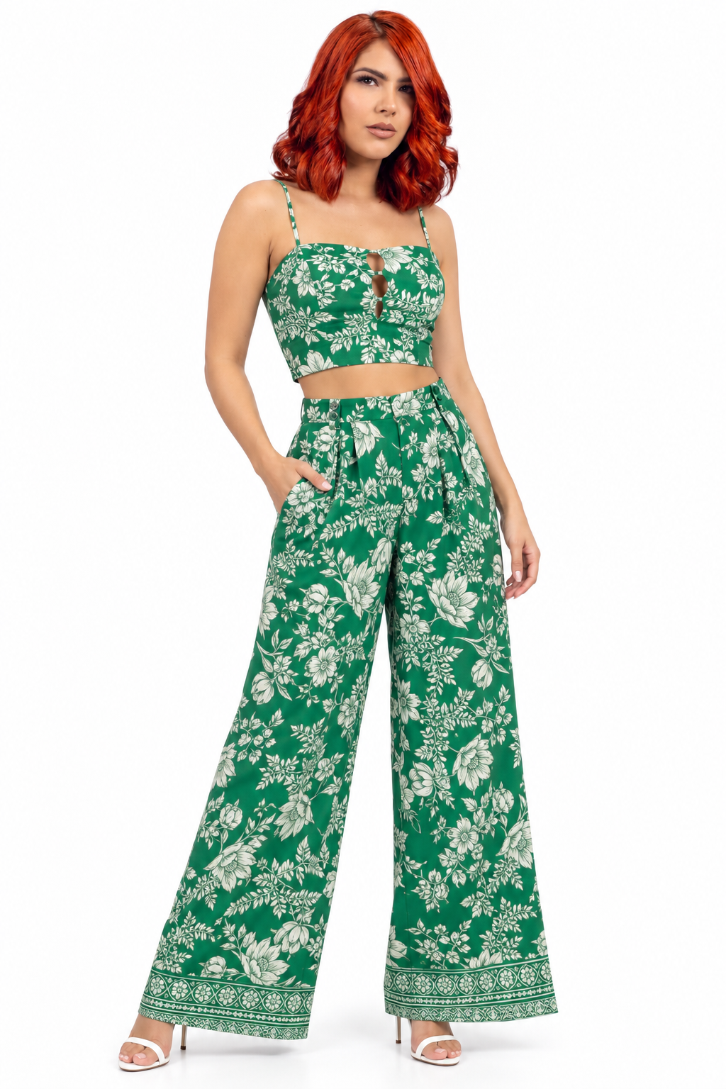 Emerald Garden Palazzo Pants.
