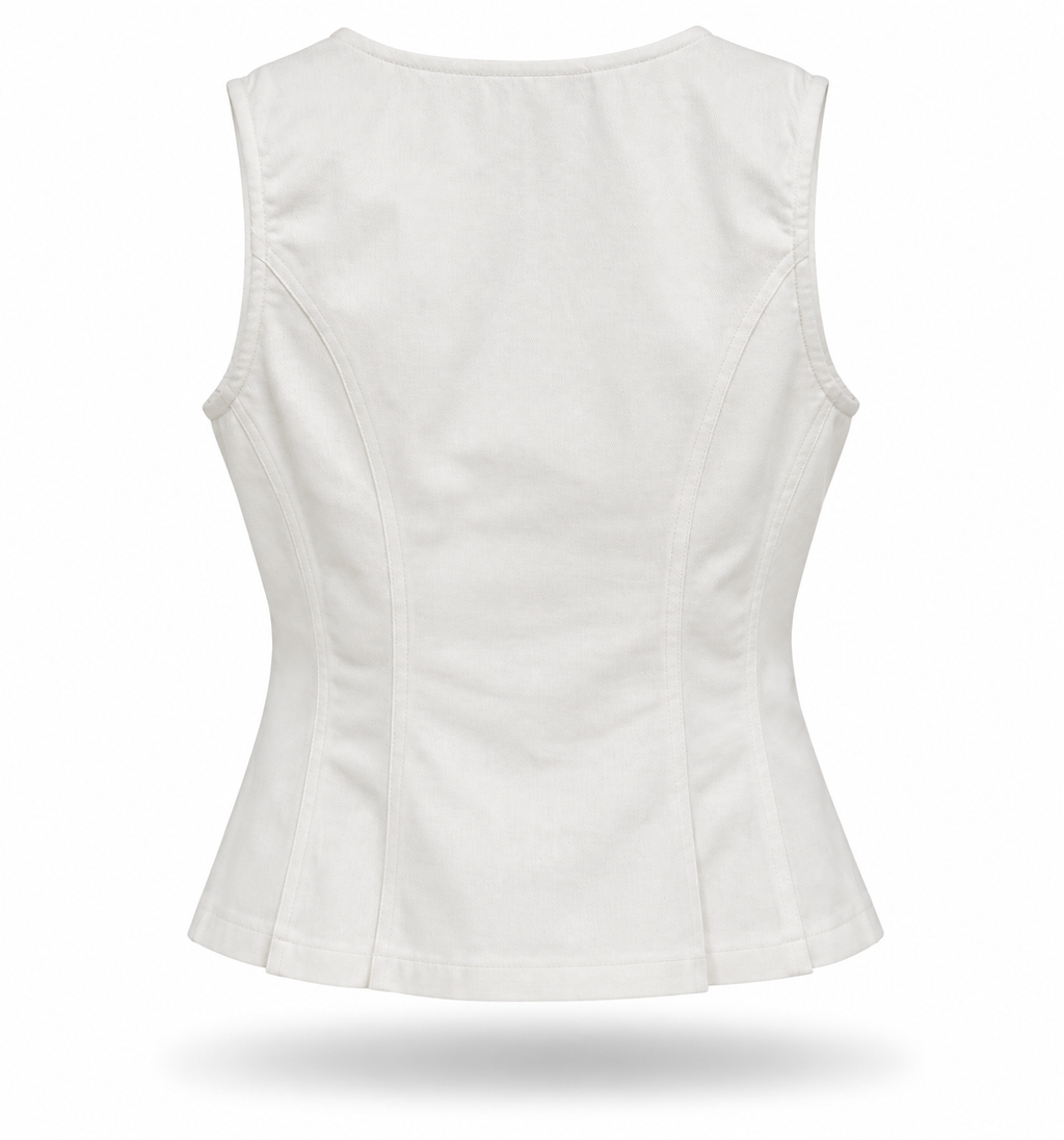 Solid Woven Vest