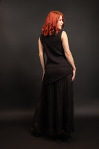 Black Casual Skirt Set