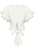 Woven Top & Skirt W/Detail Set