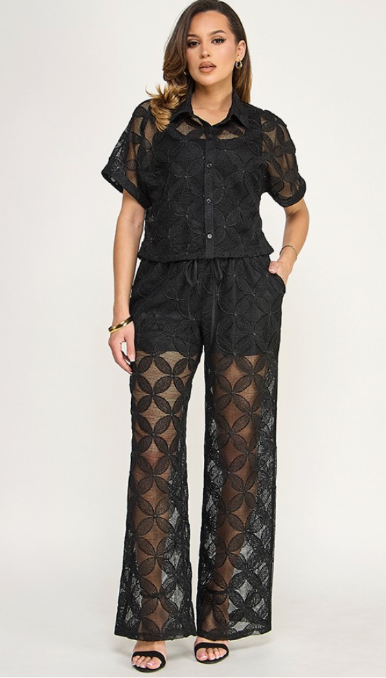 Crochet Down Pants
