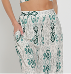 Green High-Waisted Long Pants