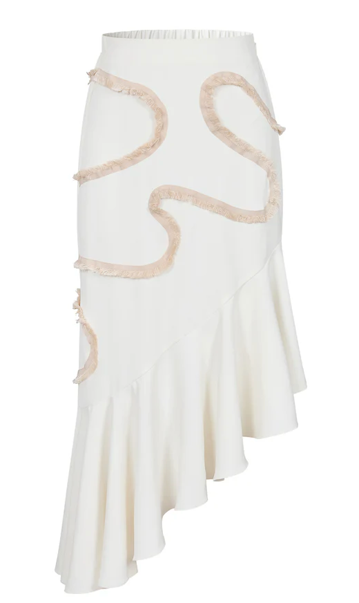 Woven Top & Skirt W/Detail Set