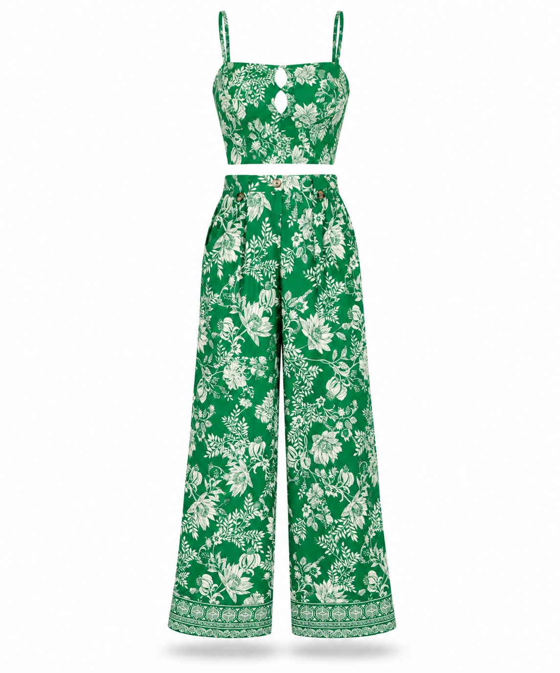 Emerald Garden Palazzo Pants.