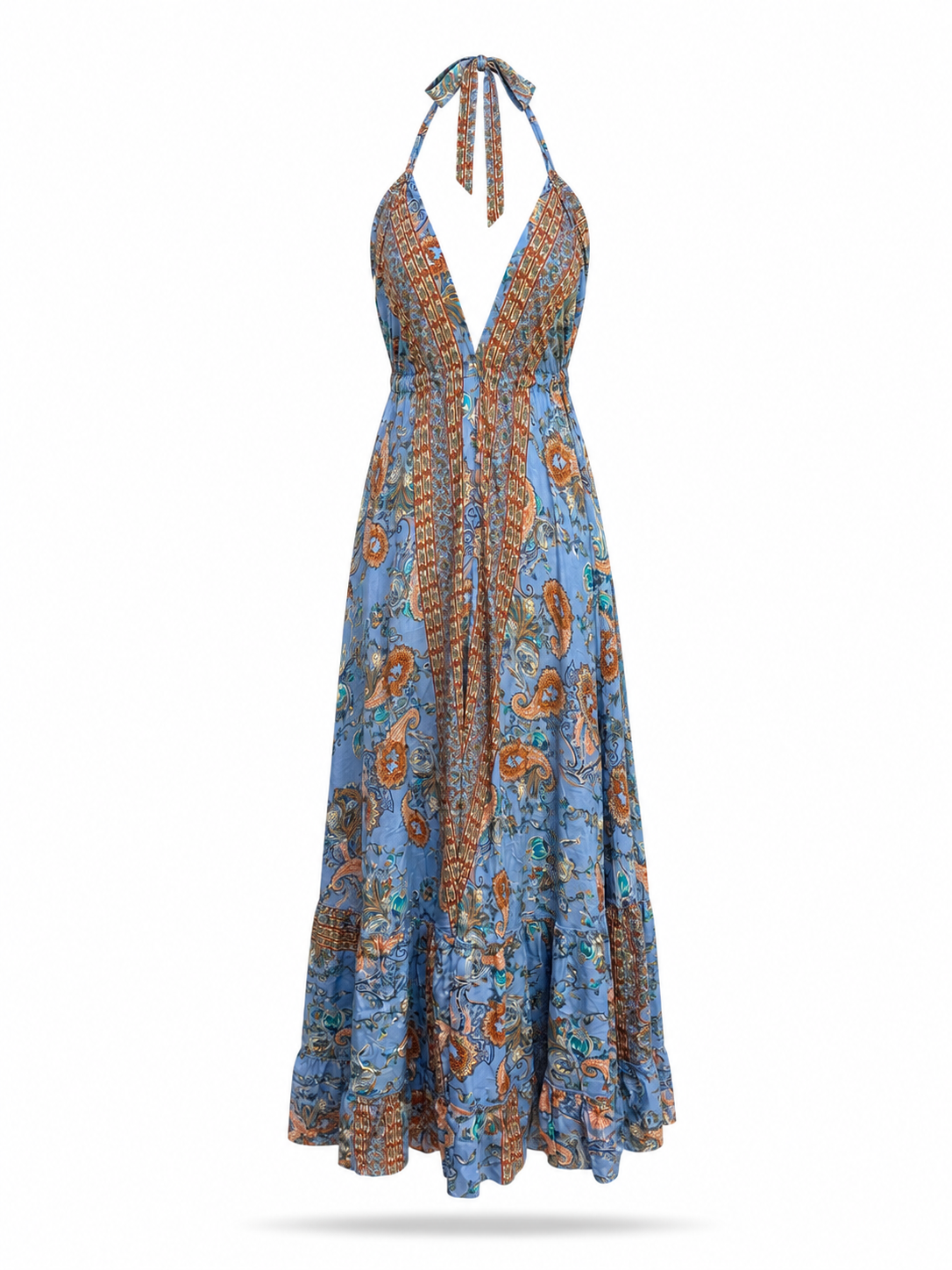 Low-Cut Dress W/Straps