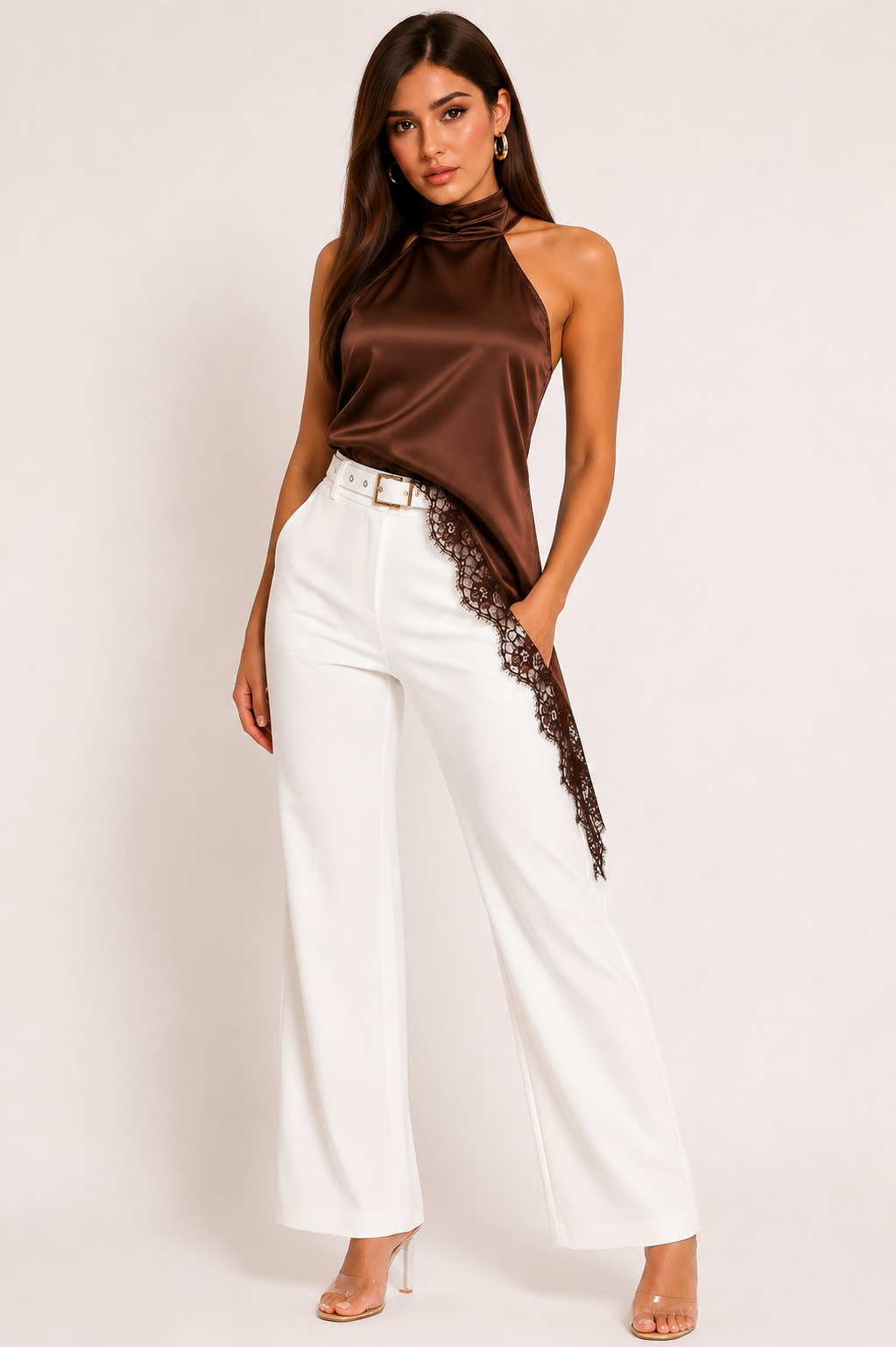 Sleeveless Lace Blouse
