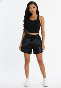 Black Rhinestone Detail Shorts