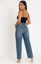 Medium Stone Wash Denim Jeans