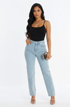 Studded Mid-Rise Denim Jeans