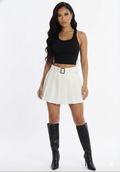 White Skirt W/ Stone
