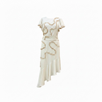 Woven Top & Skirt W/Detail Set