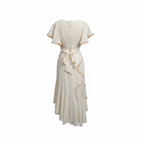 Woven Top & Skirt W/Detail Set