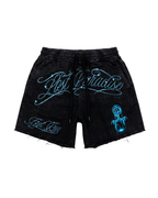 Black Rhinestone Detail Shorts