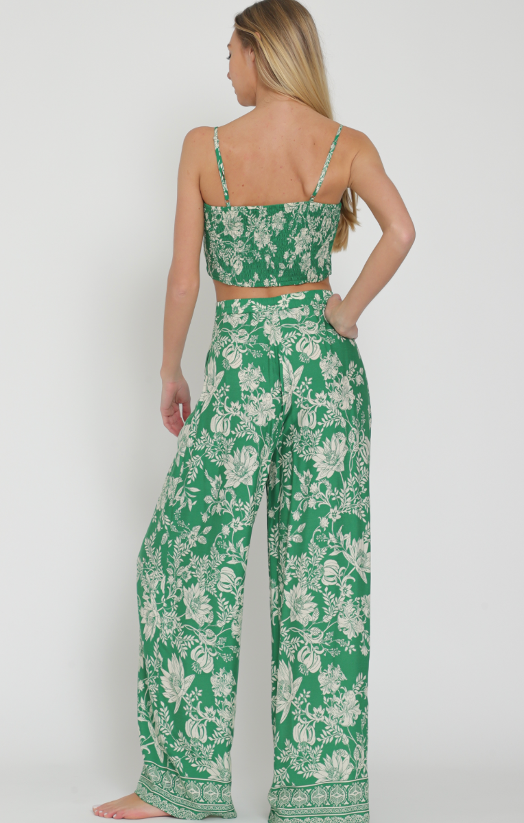 Green Bead Detail Pants.