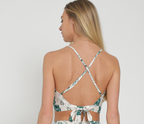 Green Adjustable Strap Crop Top