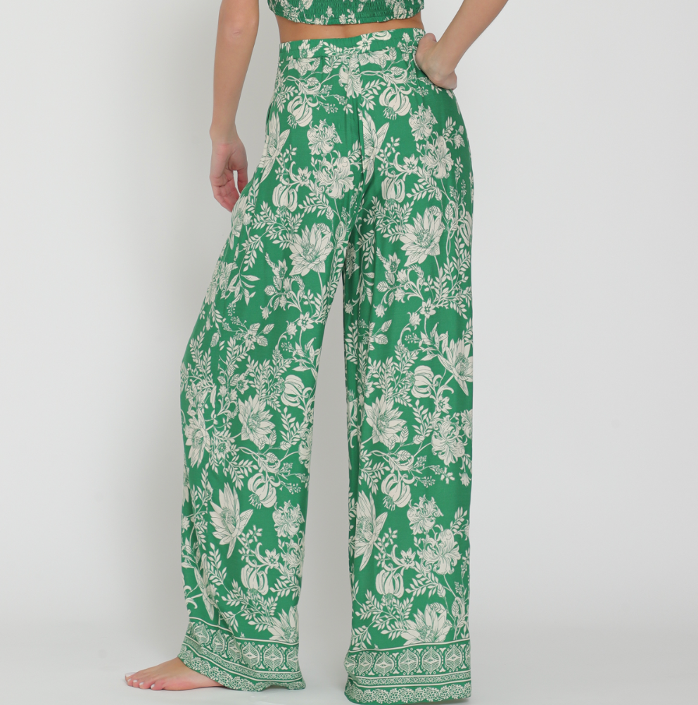 Green Bead Detail Pants.