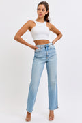 Mini-Slit Dad Jeans