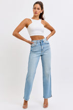 Mini-Slit Dad Jeans