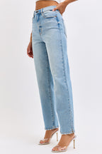 Mini-Slit Dad Jeans